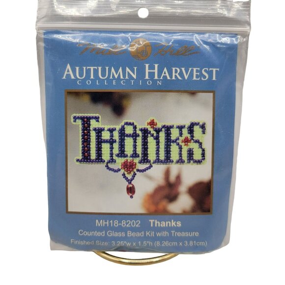 Mill Hill Glass Bead Kit Thanks Autumn Harvest Collection New Beading Kit - Picture 1 of 2